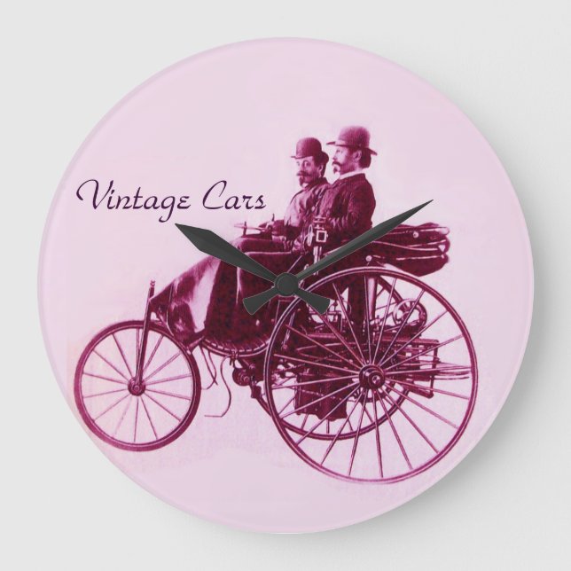 Reloj Redondo Grande Reunión de coches de época (Anverso)