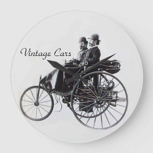 Reloj Redondo Grande Reunión de coches de época (Anverso)