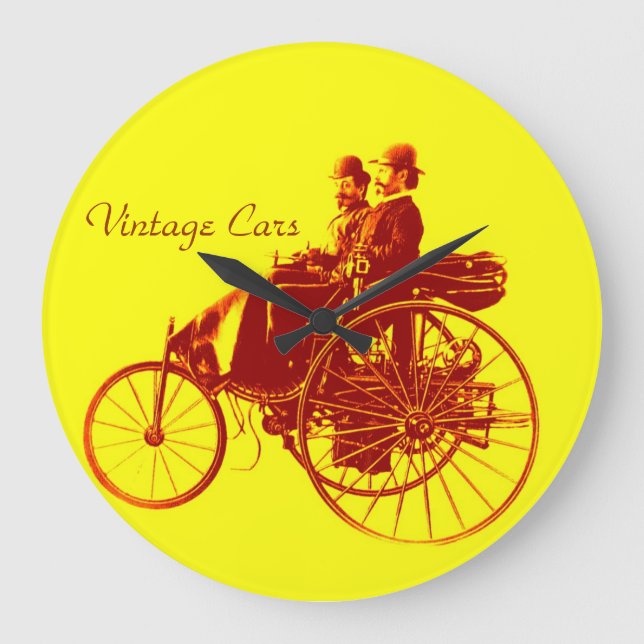 Reloj Redondo Grande Reunión de coches de época (Anverso)