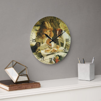 Reloj Redondo Grande Rezando Nuestras Oraciones, Suspense Charles Burto