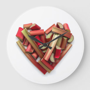Reloj Redondo Grande Rhubarb Heart