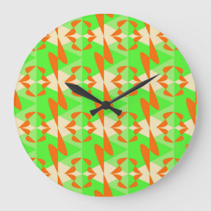 Reloj Redondo Grande Rhythmic Orange