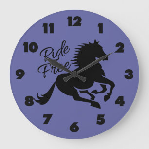 Reloj Redondo Grande Ride Free custom color wall clocks