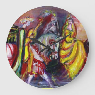 Reloj Redondo Grande RIDERS IN THE NOCHE Fantasy