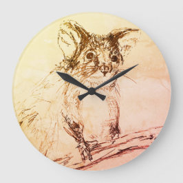 Reloj Redondo Grande Ringtail Possum Clock