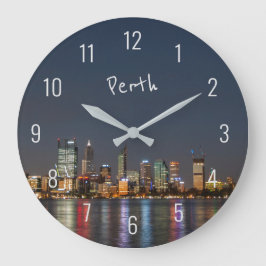 Reloj Redondo Grande Río de Reflexiones Nocturnas Perth Australia
