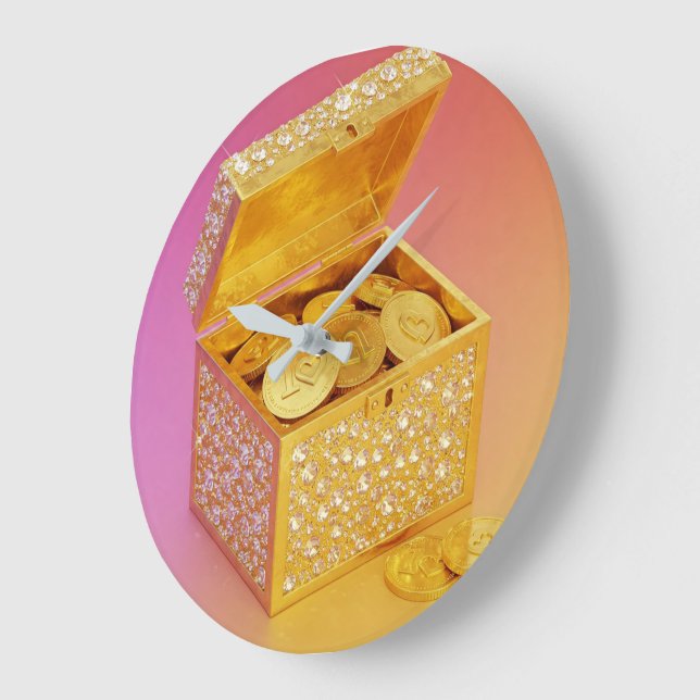 Reloj Redondo Grande Riqueza Journey B (Ángulo)