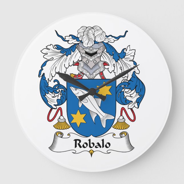 Reloj Redondo Grande Robalo Family Crest (Anverso)