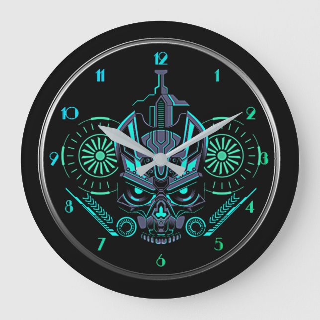 Reloj Redondo Grande Robo Skull Round (Anverso)