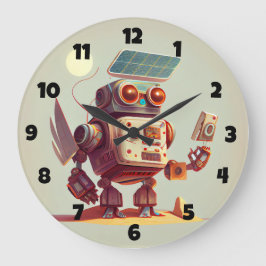 Reloj Redondo Grande Robot Large Clock