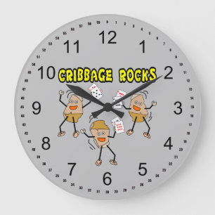 Reloj Redondo Grande Rocas de basura