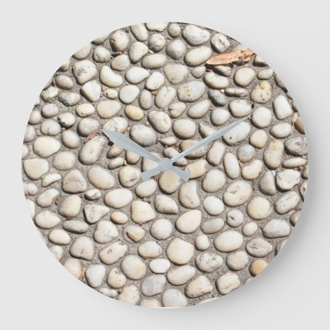 Reloj Redondo Grande Rocas Piedras Piedra de adoquín Naturaleza Fotogra (Anverso)