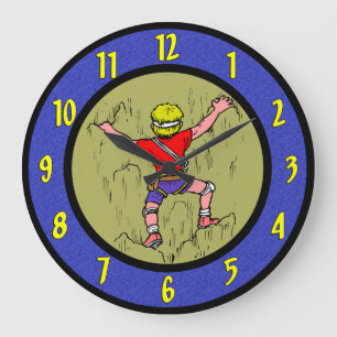 Reloj Redondo Grande Rock Climbing Wall Clock