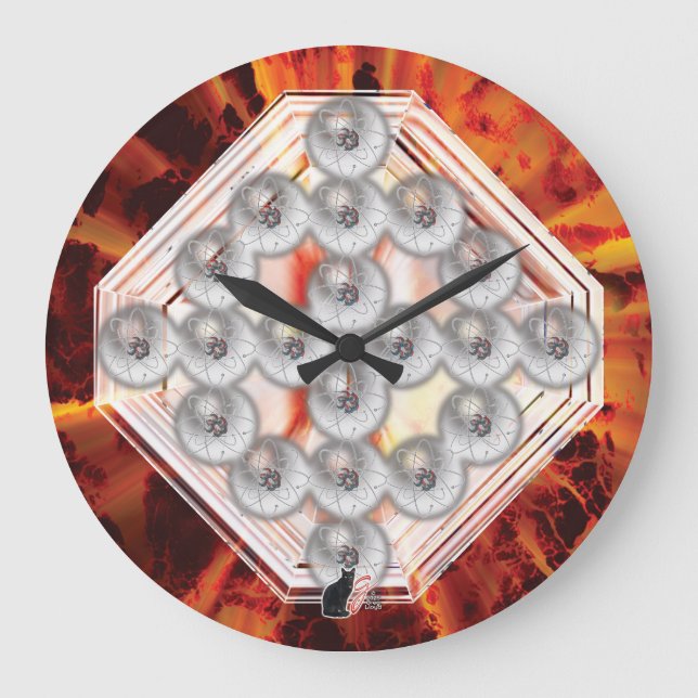 Reloj Redondo Grande Rock Duro (Anverso)