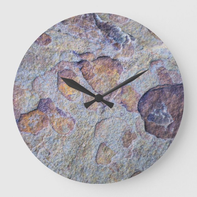 Reloj Redondo Grande Rock Iron Ore Stone (Anverso)