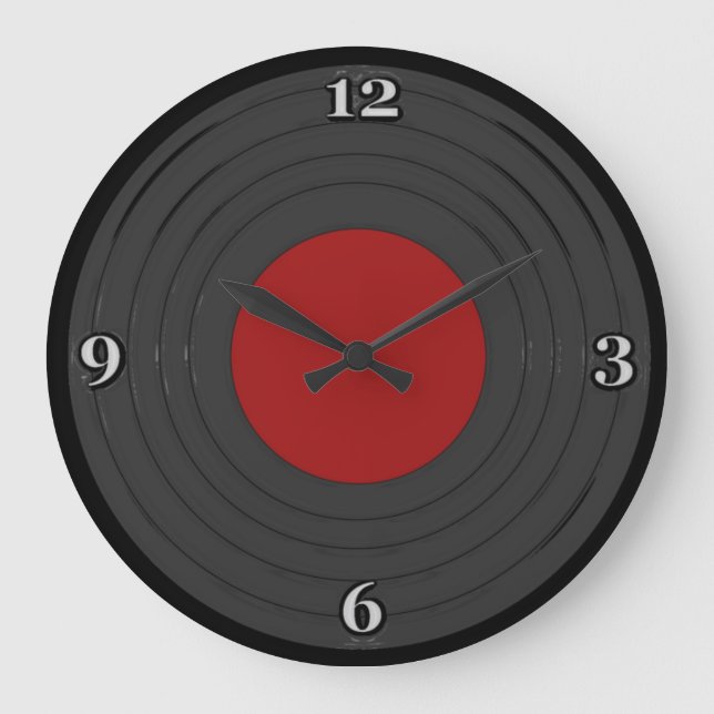 Reloj Redondo Grande Rock N Roll (Anverso)