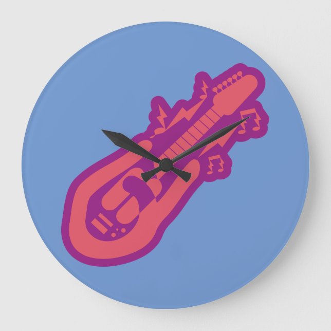 RELOJ REDONDO GRANDE ROCKERUM MAGNET ROCK BY MASANSER PIXELAT (Anverso)