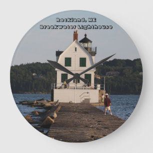 Reloj Redondo Grande Rockland, ME Breakwater Lighthouse