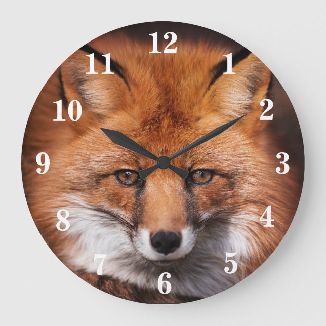 Reloj Redondo Grande Rojo (Anverso)