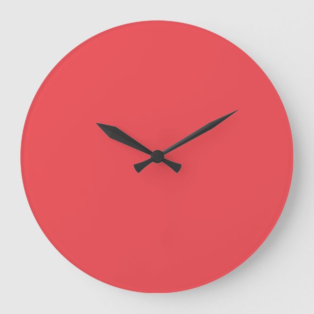 Reloj Redondo Grande Rojo Básico (Anverso)