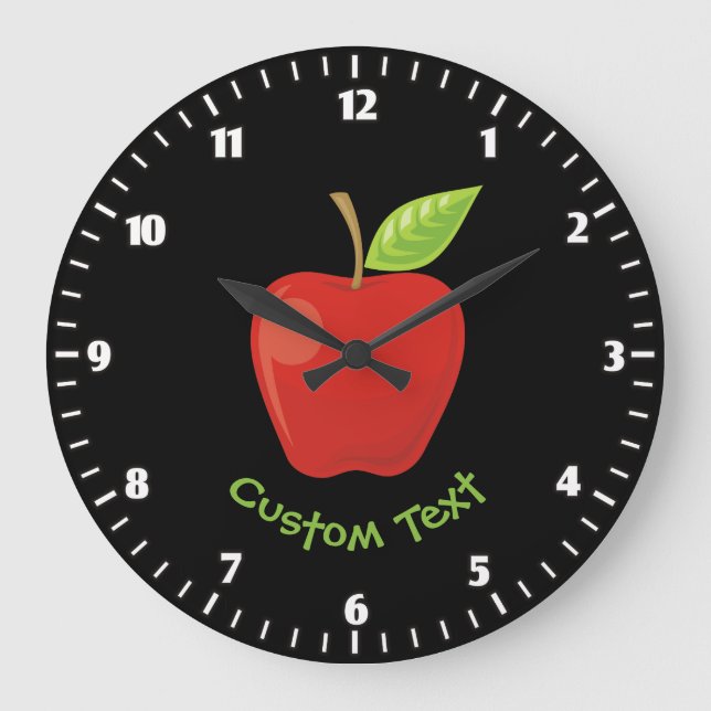 Reloj Redondo Grande Rojo de Apple (Anverso)