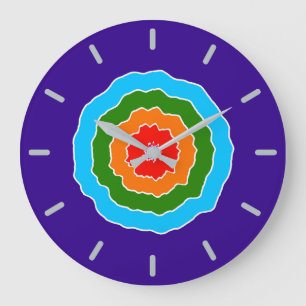 Reloj Redondo Grande Rojo Naranja Verde Azul Púrpura