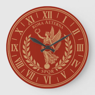 Reloj Redondo Grande Roma Aeterna – Victoria Alada Romana SPQR