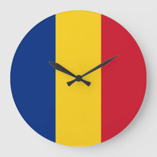 Reloj Redondo Grande Romania Flag