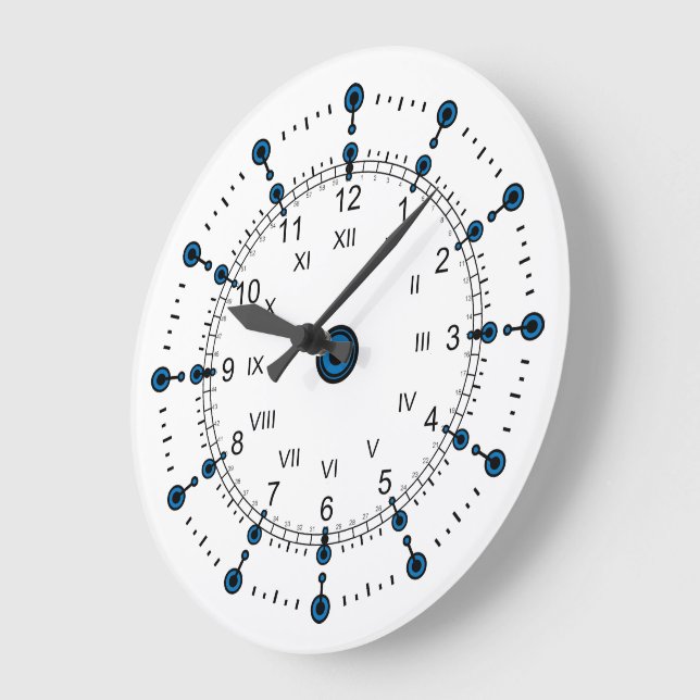 Reloj Redondo Grande Romano moderno de las horas de los minutos