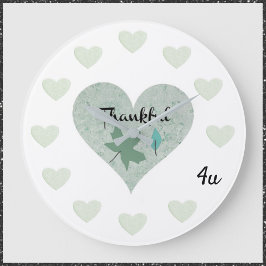 Reloj Redondo Grande Romantic Blue Heart Thankful For You