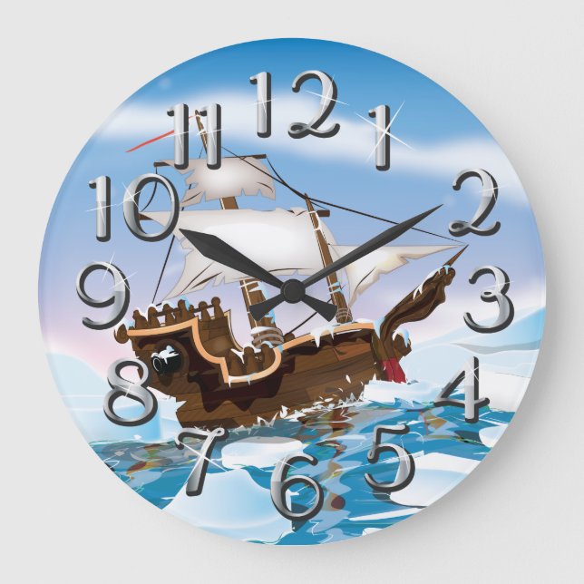 Reloj Redondo Grande Rompehielos (Anverso)