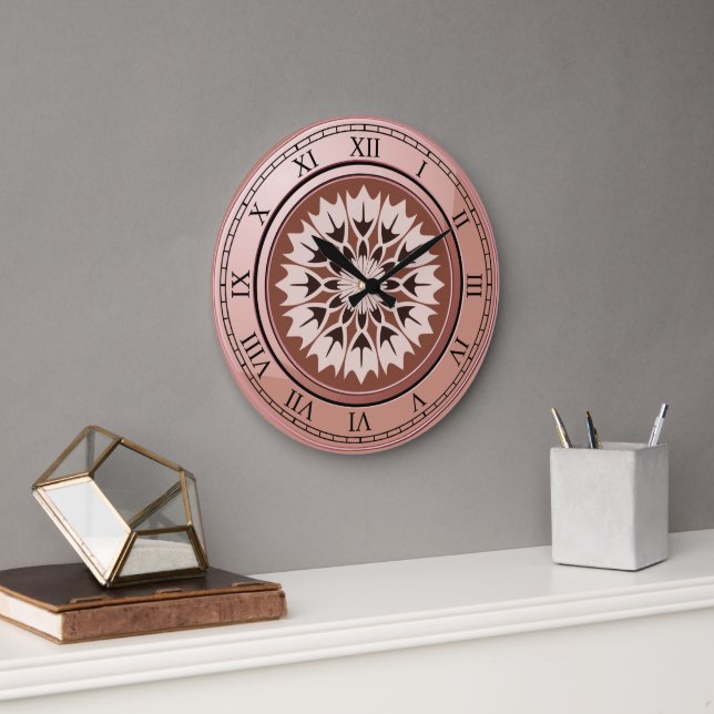 Reloj Redondo Grande Ronda de cobre de vintage (Oficina)