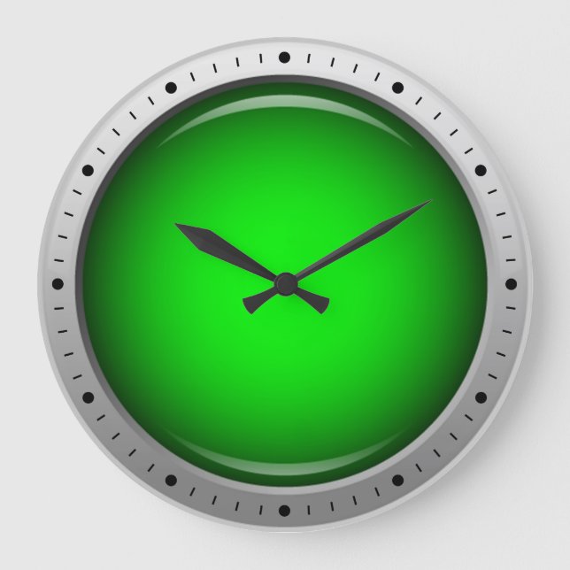 Reloj Redondo Grande Ronda verde brillante (Anverso)
