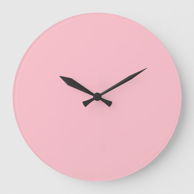 Reloj Redondo Grande Rosa (Anverso)