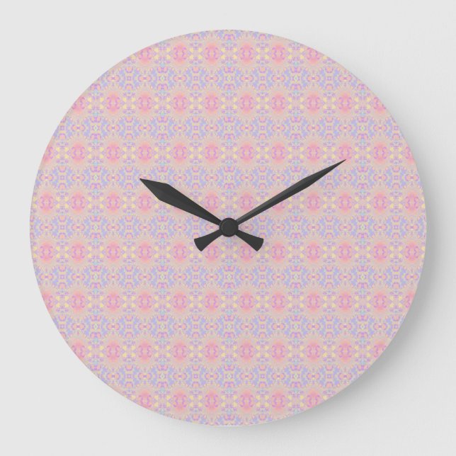 Reloj Redondo Grande rosa (Anverso)