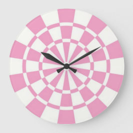 Reloj Redondo Grande Rosa