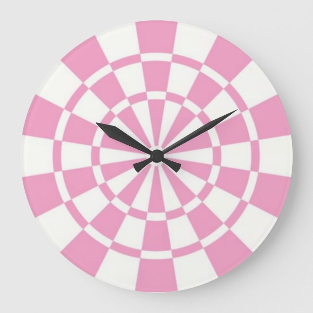 Reloj Redondo Grande Rosa (Anverso)