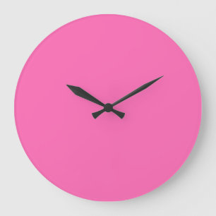 Reloj Redondo Grande Rosa caliente