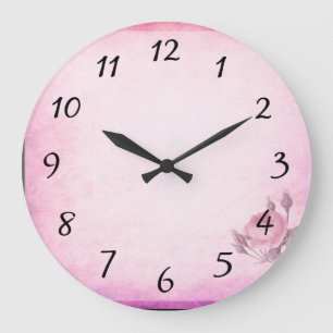 Reloj Redondo Grande Rosa el día de San Valentín