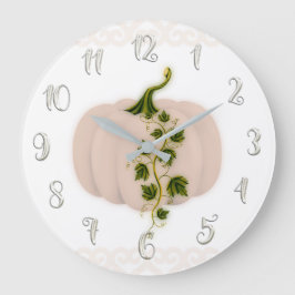 Reloj Redondo Grande Rosa Mate Rubor Cuento de Hadas Calabaza Grande