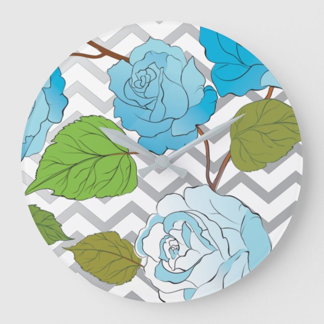 Reloj Redondo Grande Rosas 14 (Anverso)