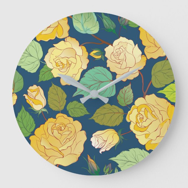 RELOJ REDONDO GRANDE ROSAS 2 (Anverso)