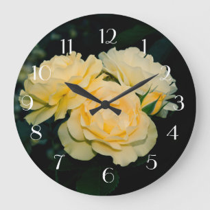 Reloj Redondo Grande Rosas Bouquet
