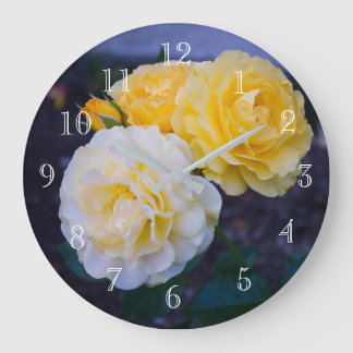 Reloj Redondo Grande Rosas despojados