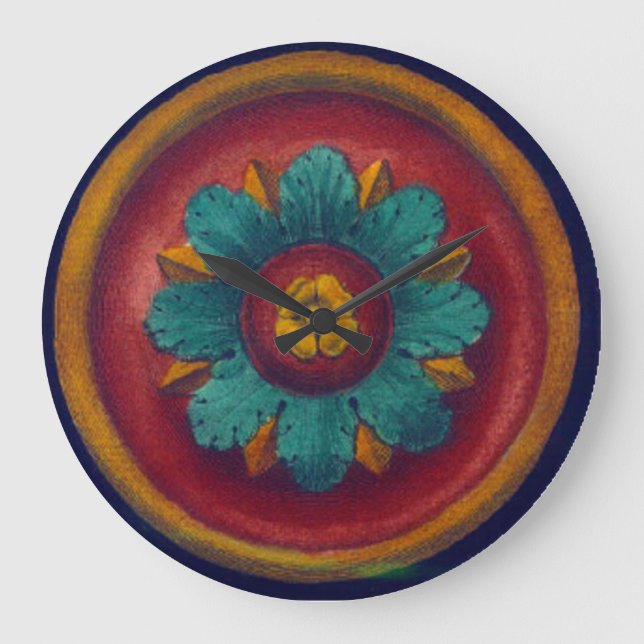 Reloj Redondo Grande Rosette arquitectónico n.º 5 (Anverso)