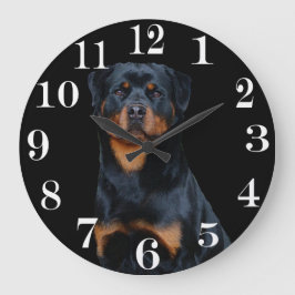 Reloj Redondo Grande Rottweiler