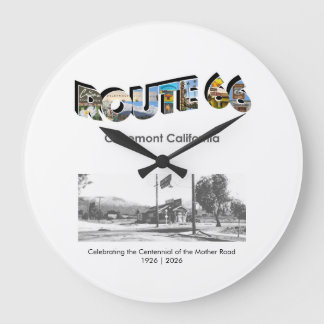 Reloj Redondo Grande Route 66 Clock