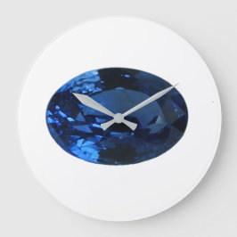 Reloj Redondo Grande Royal Blue Oval Sapphire Blue Large Clock