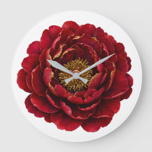 Reloj Redondo Grande Royal Persian Gold Filigrana Botánica de Lujo
