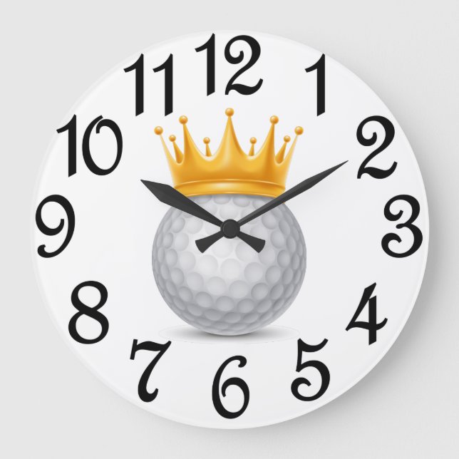 Reloj Redondo Grande Royalty de golf (Anverso)